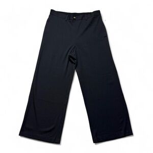 Michael Kors Black Wide Leg Trousers Dress Pants Womens Size XL NWT